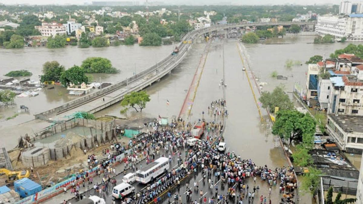 Two Sides of Chennai Floods